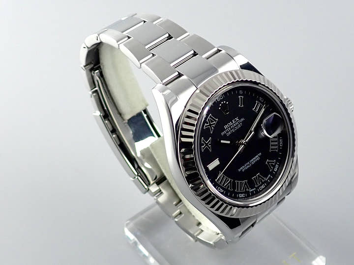 ロレックス デイトジャスト Ref.116334 ブラックローマン文字盤 中古 datejust-202