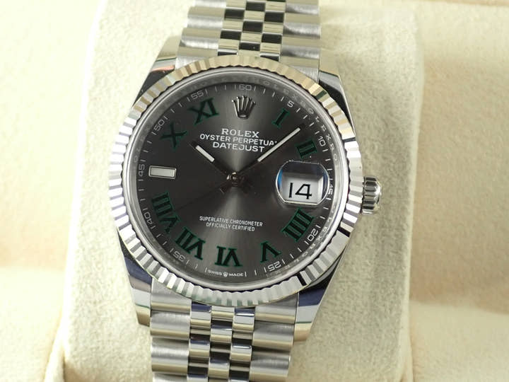 ロレックス デイトジャスト36 Ref.126234 スレート文字盤 未使用 datejust-207 ジュビリーブレスレット
