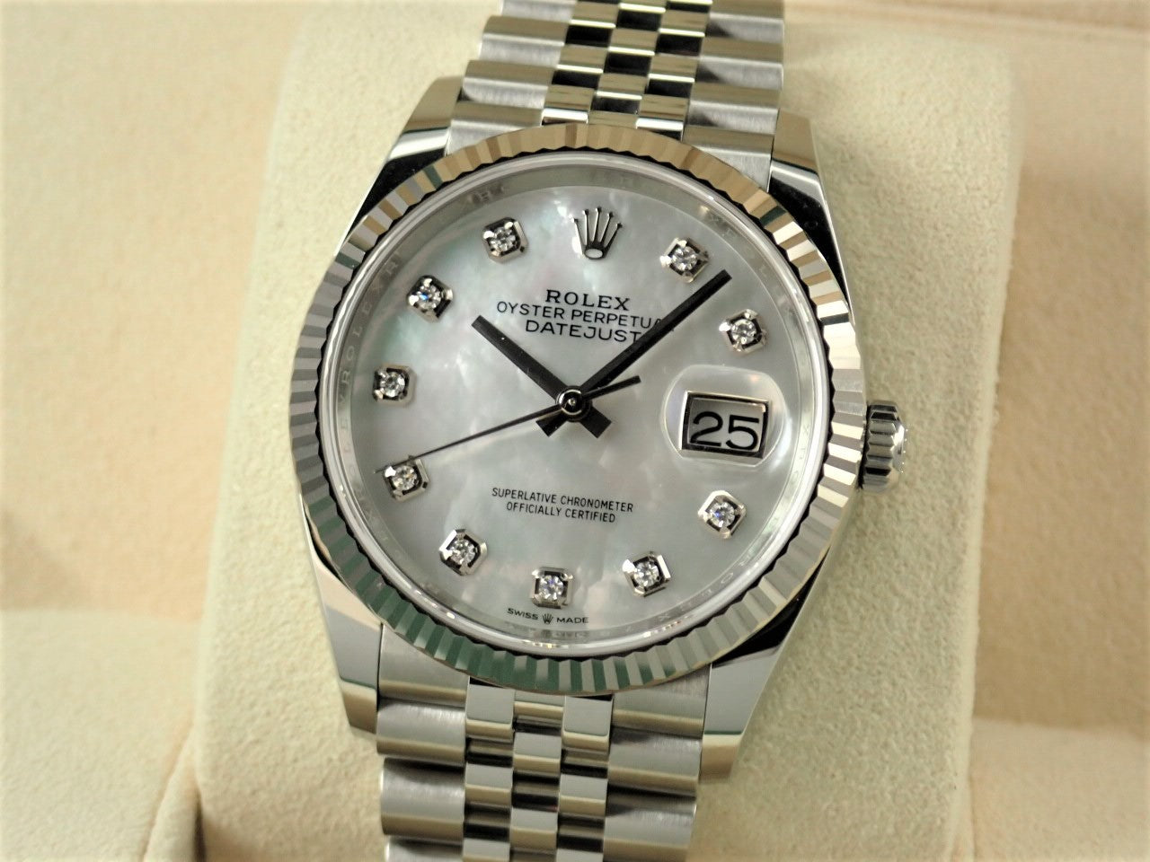 Rolex Datejust 36 Shell 10P Diamond &lt;Warranty, Box, etc.&gt;