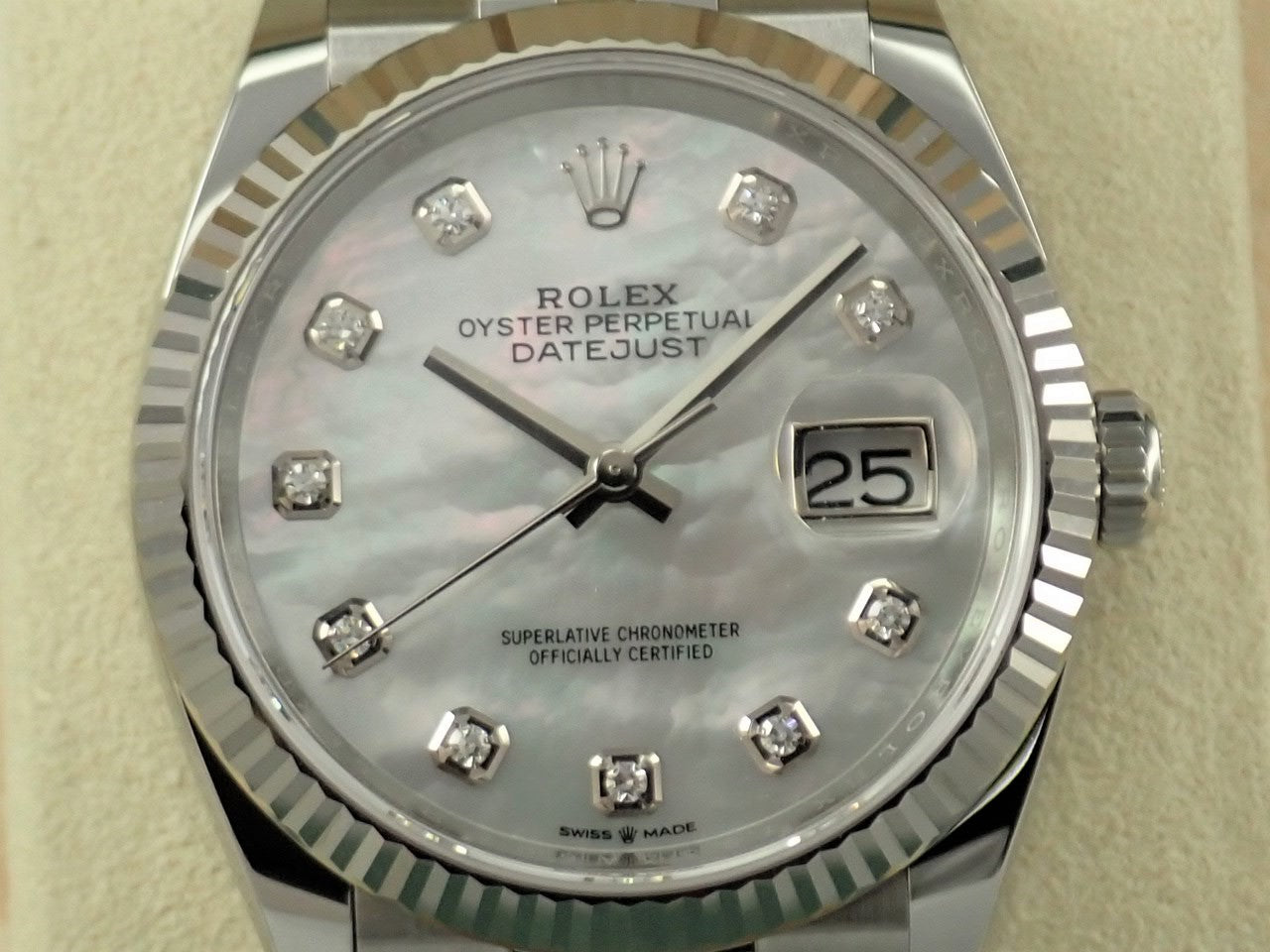 Rolex Datejust 36 Shell 10P Diamond &lt;Warranty, Box, etc.&gt;