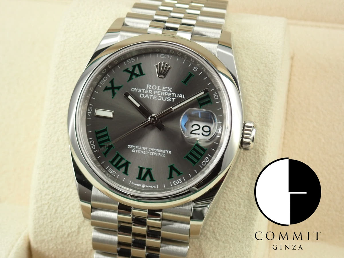 ロレックス デイトジャスト36 Ref.126200 スレートグレー文字盤 未使用 datejust-212