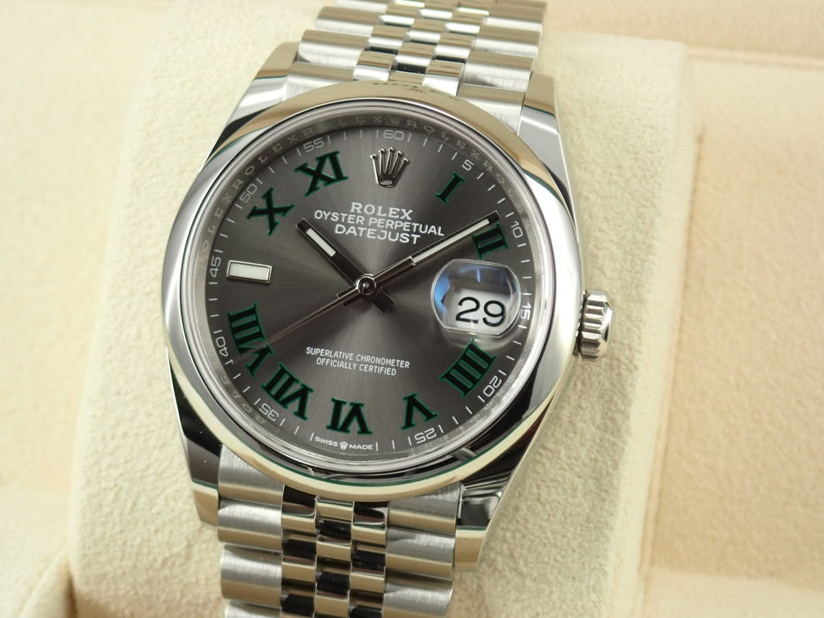 ロレックス デイトジャスト36 Ref.126200 スレートグレー文字盤 未使用 datejust-212