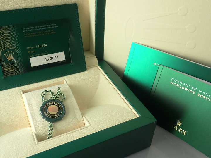 ロレックス デイトジャスト41 Ref.126334 ステンレススチール/ホワイトゴールド シルバー文字盤 オイスターブレスレット