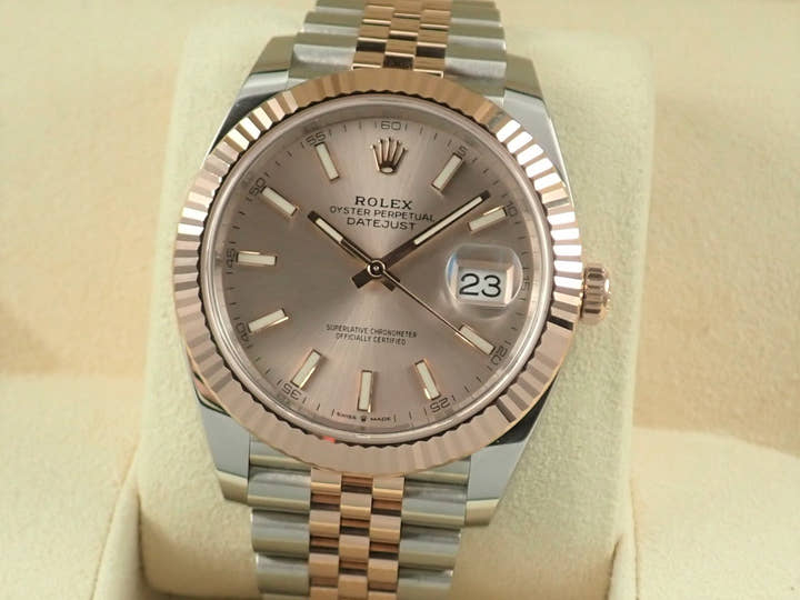 ロレックス デイトジャスト41 Ref.126331 サンダスト文字盤 中古 datejust-223 ジュビリーブレスレット