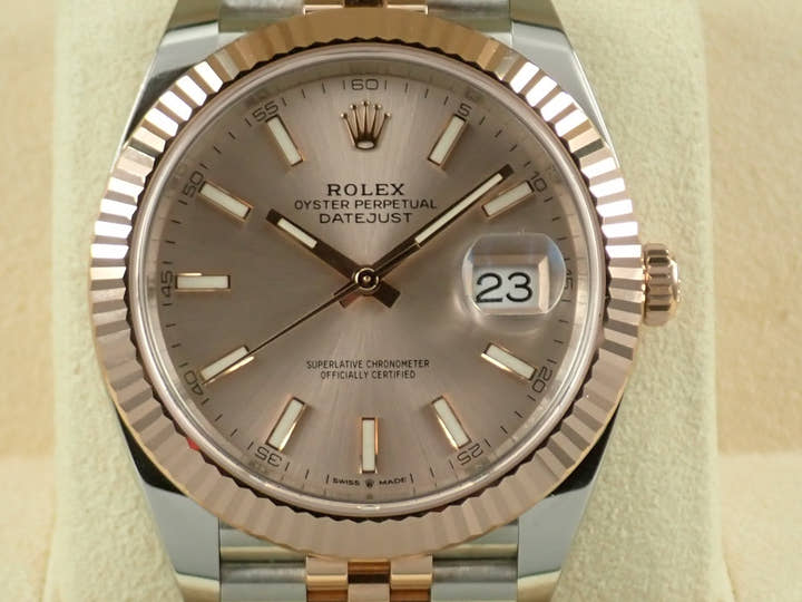 ロレックス デイトジャスト41 Ref.126331 サンダスト文字盤 中古 datejust-223 ジュビリーブレスレット