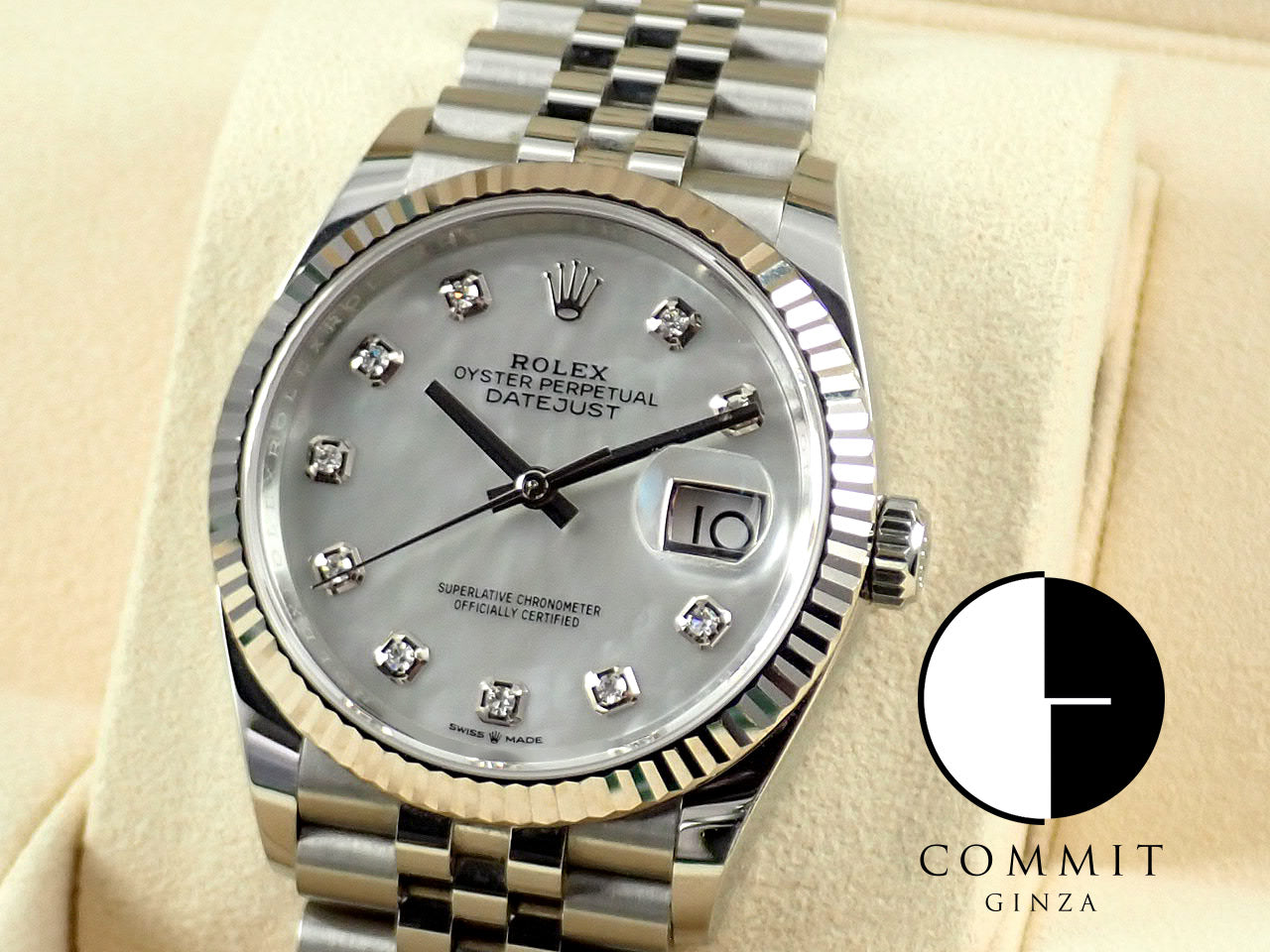 Rolex Datejust 36 Shell 10P Diamond &lt;Warranty, Box, etc.&gt;