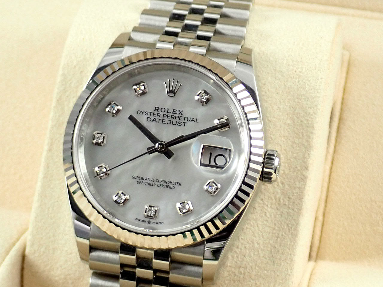 Rolex Datejust 36 Shell 10P Diamond &lt;Warranty, Box, etc.&gt;