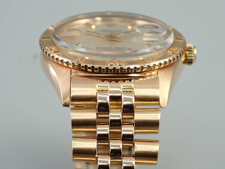 ロレックス デイトジャスト サンダーバード Ref.1625/5 ピンクゴールド シルバー文字盤 中古 0SWF0HVX ジュビリーブレスレット
