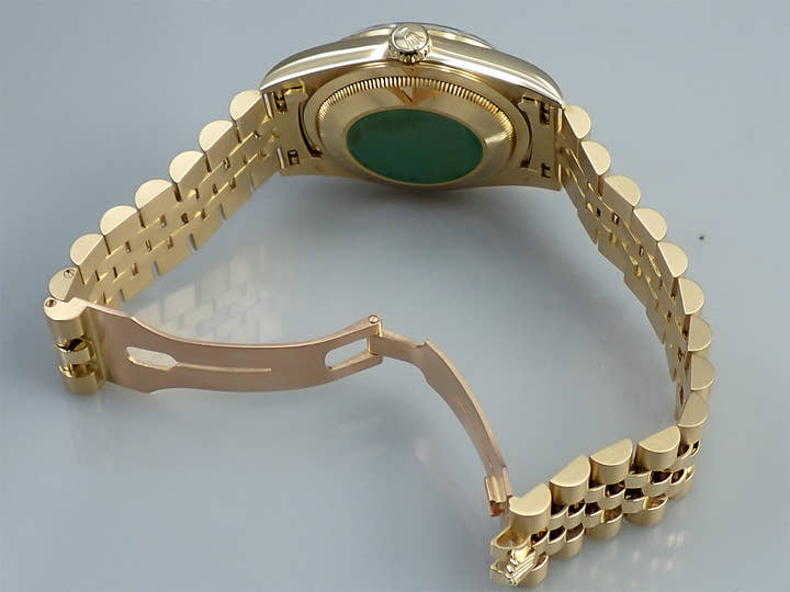 ロレックス デイトジャスト36 Ref.16238 イエローゴールド ネイビー文字盤 ジュビリーブレスレット