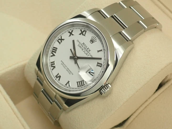 ロレックス デイトジャスト36 Ref.126200 ホワイト文字盤 未使用 datejust-229