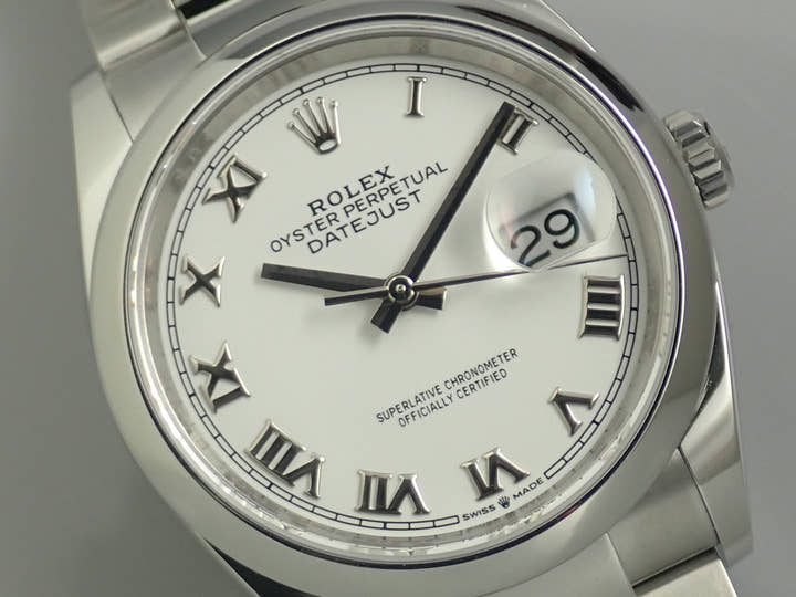 ロレックス デイトジャスト36 Ref.126200 ホワイト文字盤 未使用 datejust-229