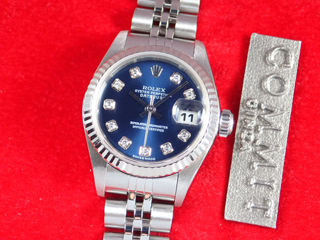 ロレックス デイトジャスト Ref.79174G ネイビー文字盤 中古 datejust-23 ジュビリーブレスレット