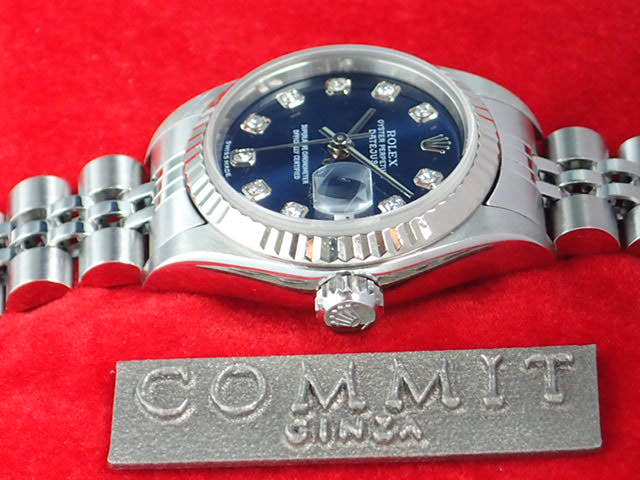 ロレックス デイトジャスト Ref.79174G ネイビー文字盤 中古 datejust-23 ジュビリーブレスレット