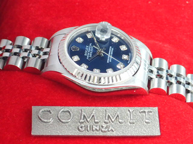 ロレックス デイトジャスト Ref.79174G ネイビー文字盤 中古 datejust-23 ジュビリーブレスレット