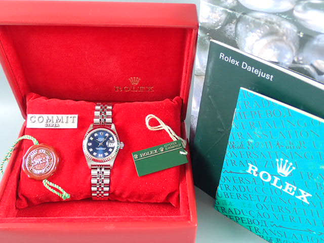 ロレックス デイトジャスト Ref.79174G ネイビー文字盤 中古 datejust-23 ジュビリーブレスレット