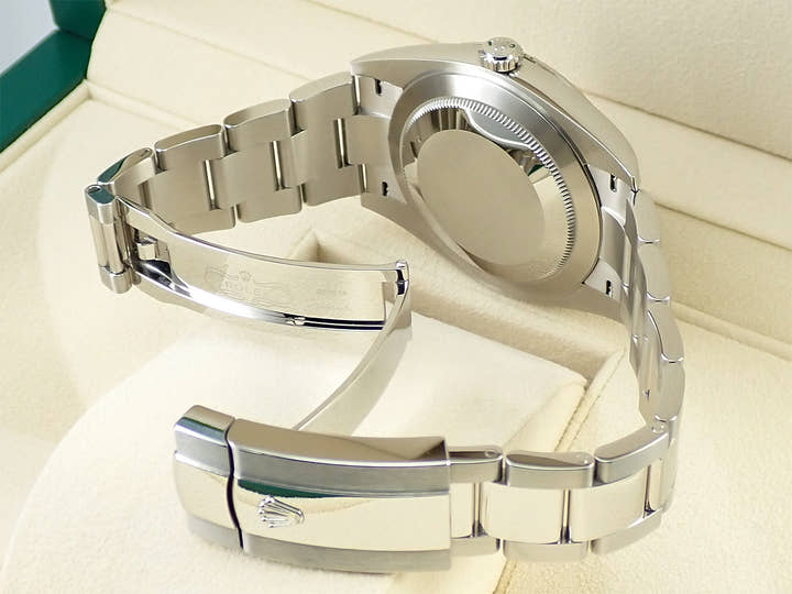 ロレックス デイトジャスト41 Ref.126334 ステンレススチール/ホワイトゴールド スレートローマン文字盤 オイスターブレスレット