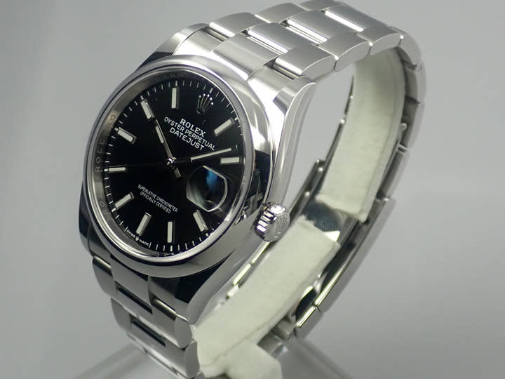 ロレックス デイトジャスト36 Ref.126200 ステンレススチール ブラック文字盤 オイスターブレスレット 中古 4L239049