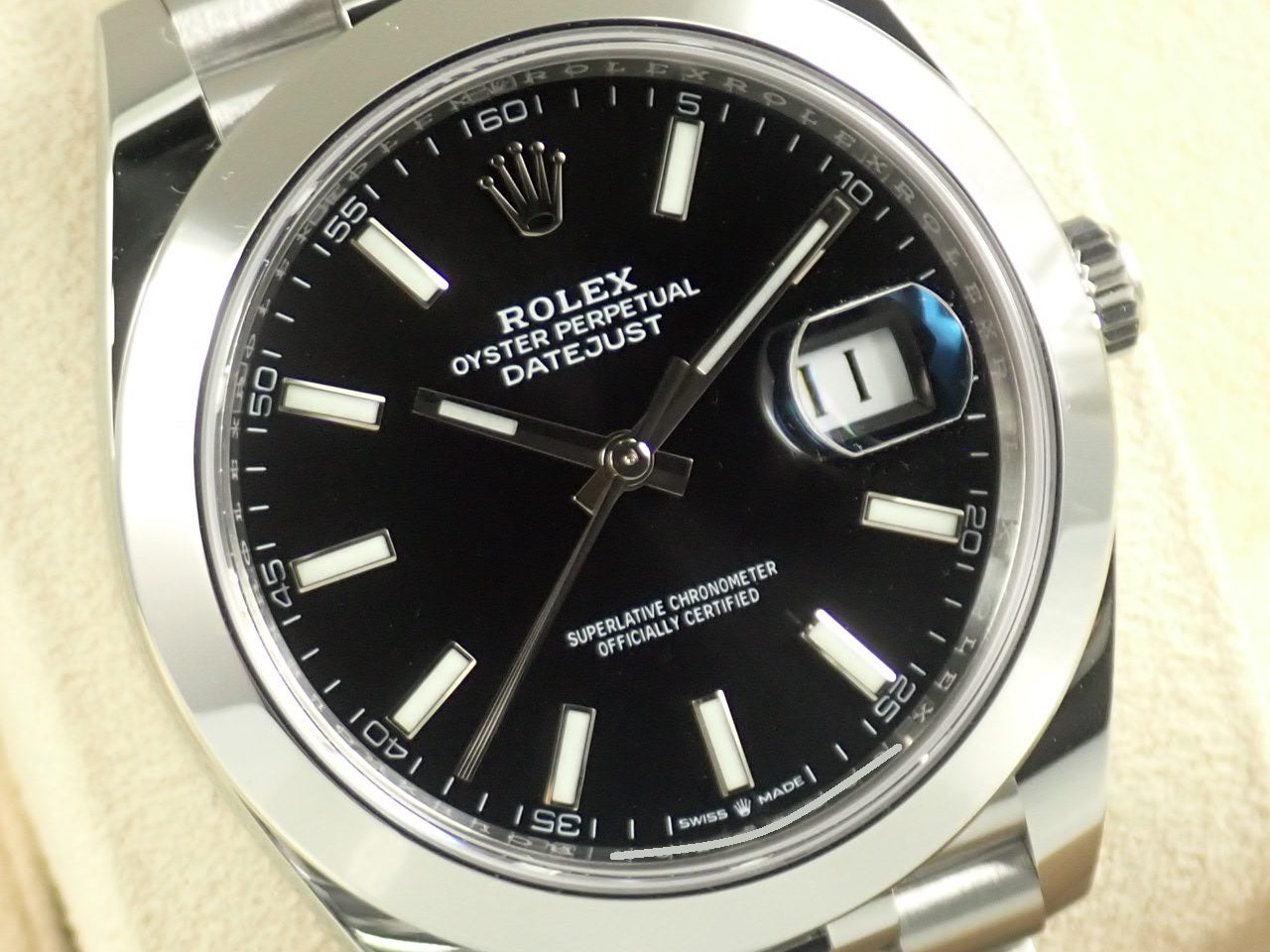 Rolex Datejust 41 Black Bar Dial [Unused] &lt;New warranty, box, etc.&gt;