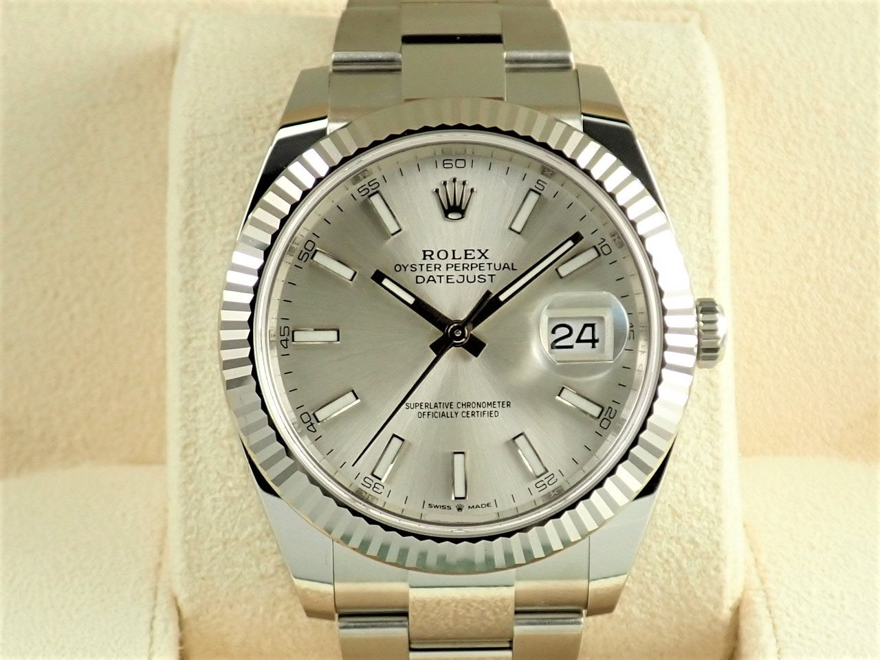 Rolex Datejust 41 Silver Bar Dial [Unused] &lt;New warranty, box, etc.&gt;