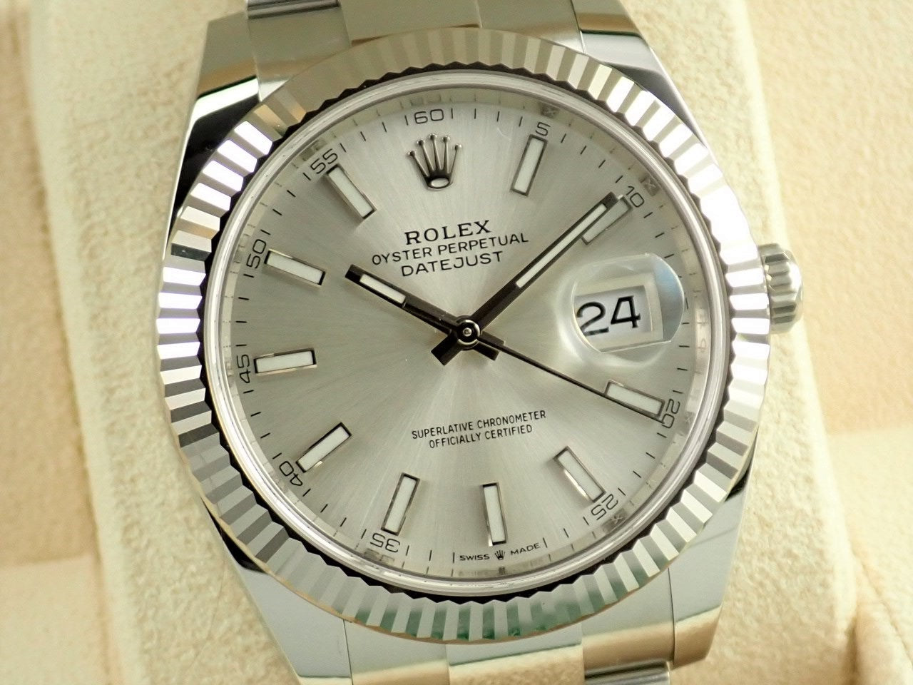 Rolex Datejust 41 Silver Bar Dial [Unused] &lt;New warranty, box, etc.&gt;