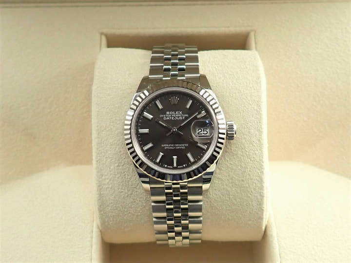 ロレックス デイトジャスト28 Ref.279174 ステンレススチール/ホワイトゴールド ダークグレー文字盤 ジュビリーブレスレット