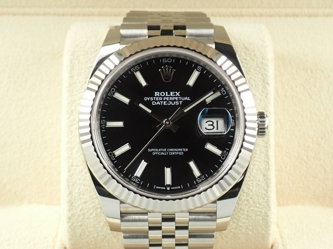 Rolex Datejust 41 Black Bar Dial &lt;New warranty, box, etc.&gt;