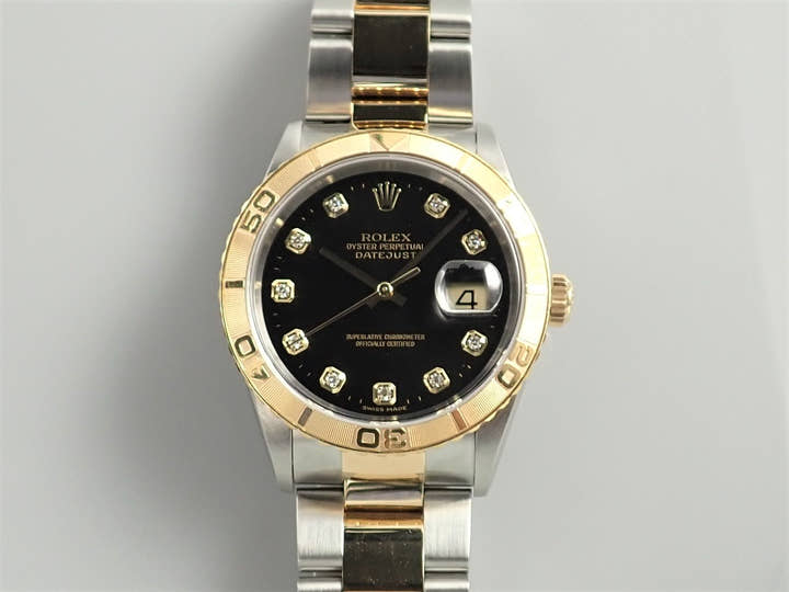 ロレックス デイトジャスト サンダーバード Ref.16263G ステンレススチール/イエローゴールド ブルーグラデーションx10Pダイヤ文字盤