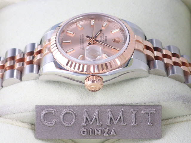 ロレックス デイトジャスト Ref.179171 ピンクダイヤル文字盤 中古 datejust-25 ジュビリーブレスレット