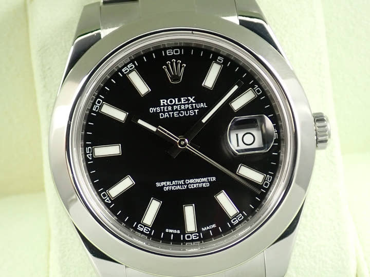 Rolex Datejust II Ref. 116300 Stainless Steel Black Dial