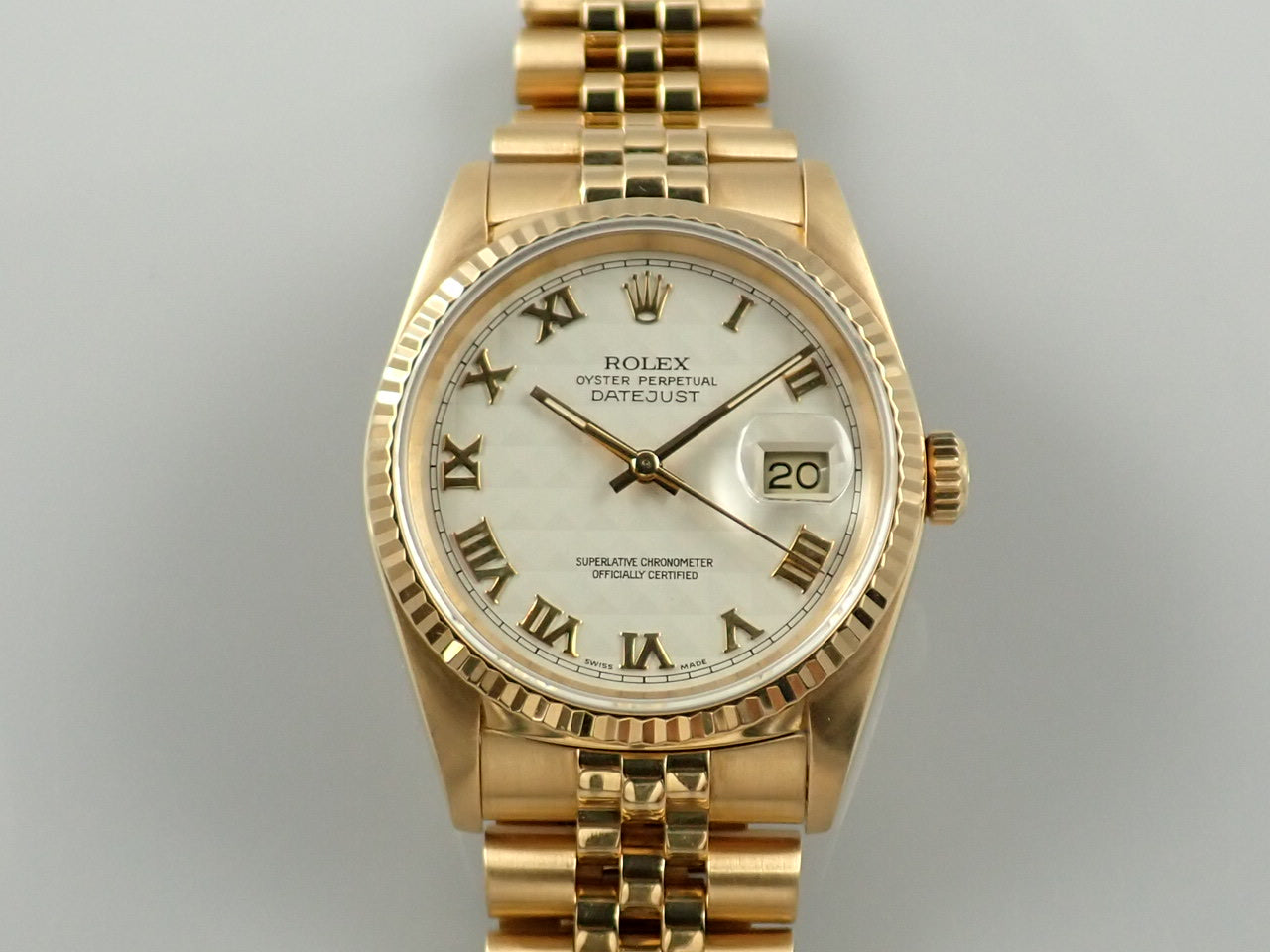 Rolex Datejust Ivory Pyramid Dial &lt;Other&gt;