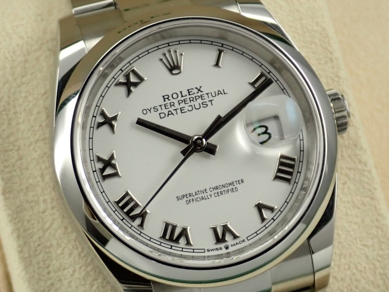 Rolex Datejust 36 White Roman [Good Condition] &lt;Warranty, Box, etc.&gt;