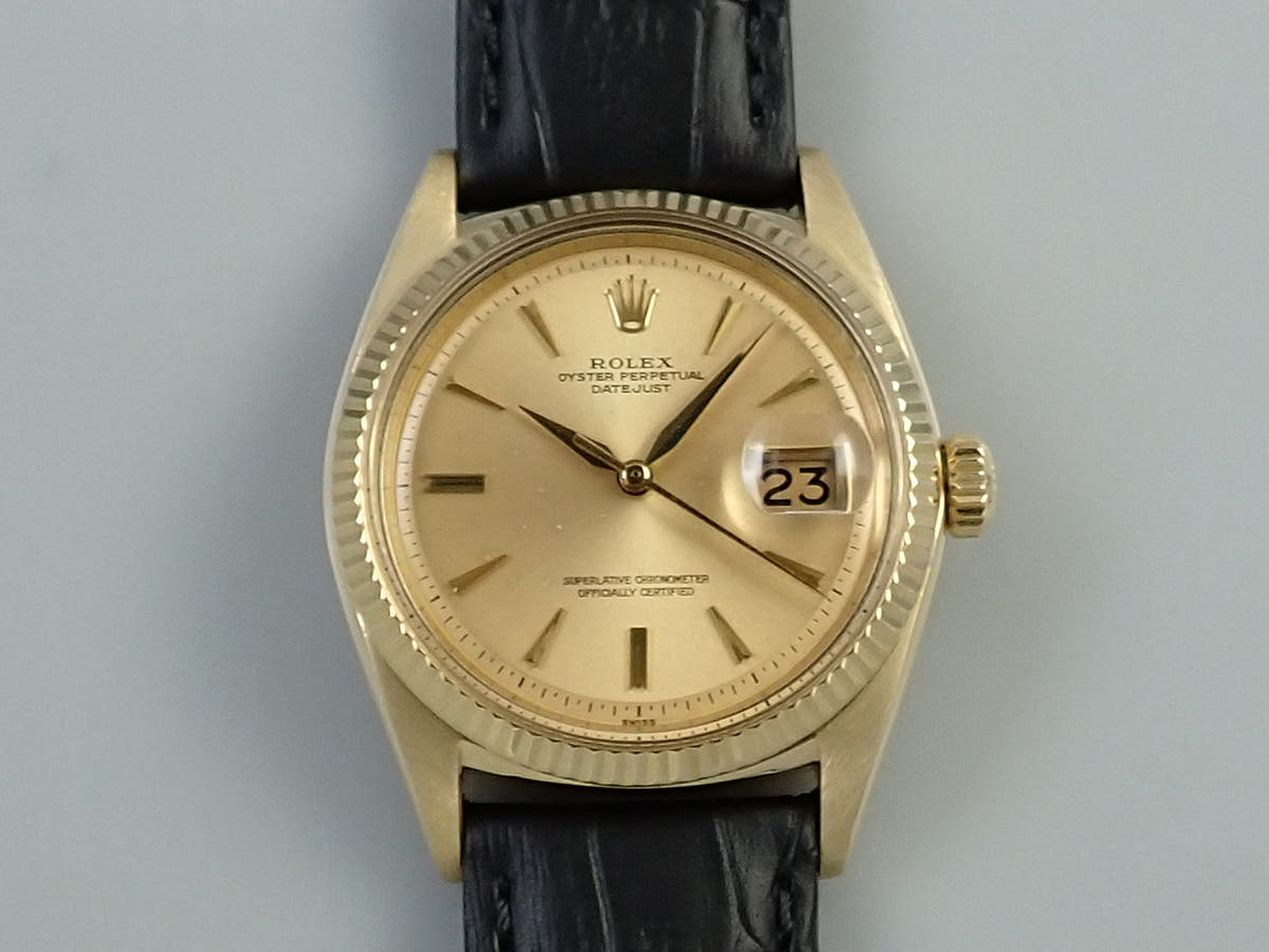 ロレックス デイトジャスト Ref.1601 シャンパン文字盤 中古 4P80Y4LP