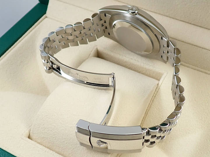 Rolex Datejust 41 Ref. 126300 Stainless Steel Bright Blue Dial Jubilee Bracelet, Excellent Condition 7F184395