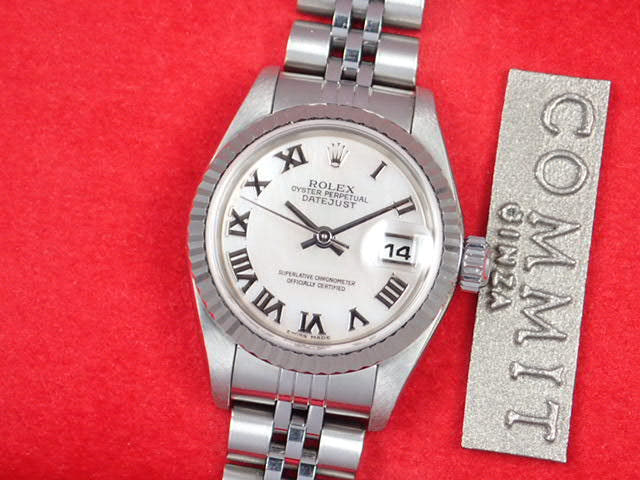 ロレックス デイトジャスト Ref.79174NR シェルローマン文字盤 中古 datejust-28 ジュビリーブレスレット
