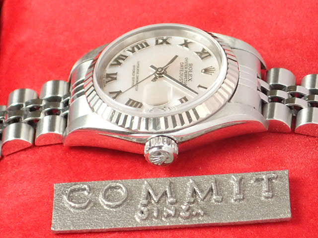 ロレックス デイトジャスト Ref.79174NR シェルローマン文字盤 中古 datejust-28 ジュビリーブレスレット