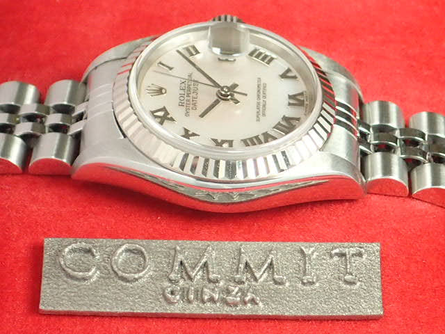 ロレックス デイトジャスト Ref.79174NR シェルローマン文字盤 中古 datejust-28 ジュビリーブレスレット