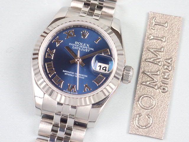 Rolex Datejust Blue Roman Ladies Ref.179174