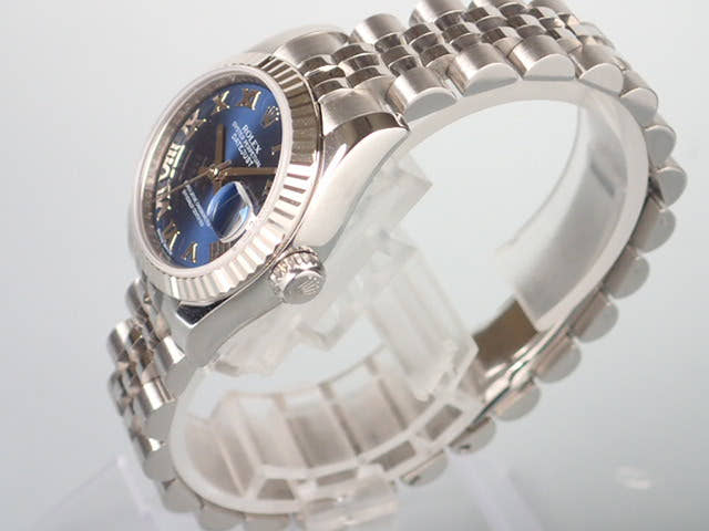 ロレックス デイトジャスト Ref.179174 ブルーローマン文字盤 中古 datejust-29 ジュビリーブレスレット