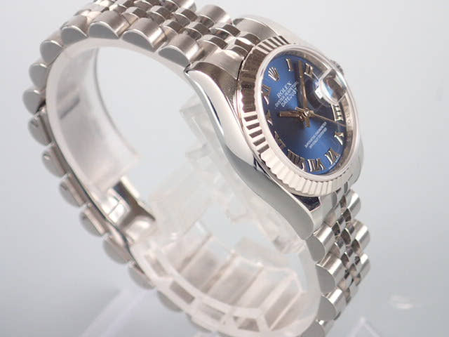 ロレックス デイトジャスト Ref.179174 ブルーローマン文字盤 中古 datejust-29 ジュビリーブレスレット