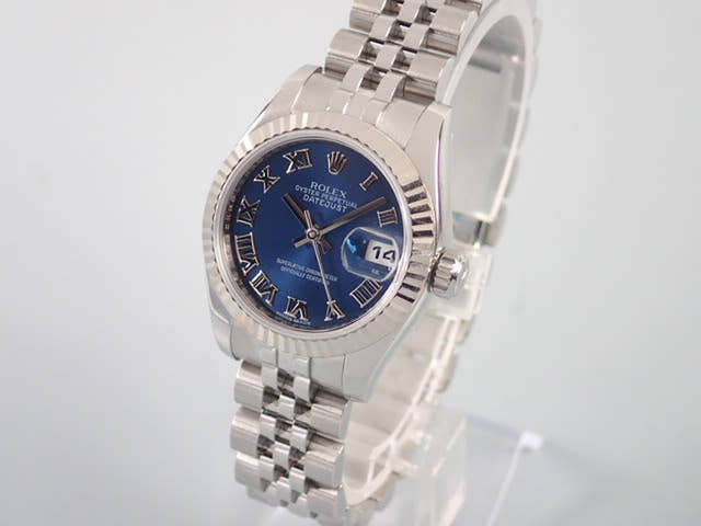 ロレックス デイトジャスト Ref.179174 ブルーローマン文字盤 中古 datejust-29 ジュビリーブレスレット
