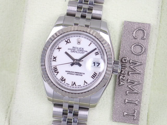 Rolex Datejust White Roman Ladies Ref.179174