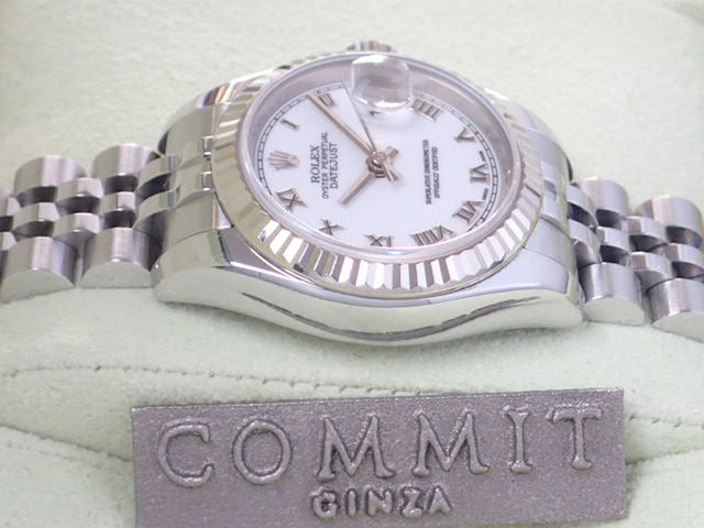 Rolex Datejust White Roman Ladies Ref.179174