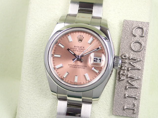 ロレックス デイトジャスト Ref.179160 ピンクバーインデックス文字盤 中古 datejust-32