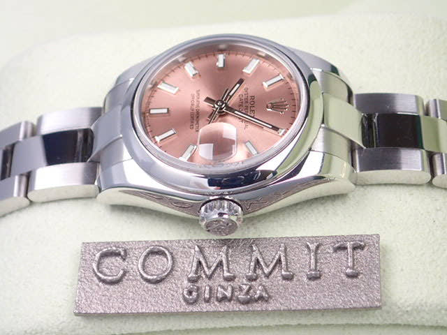 ロレックス デイトジャスト Ref.179160 ピンクバーインデックス文字盤 中古 datejust-32