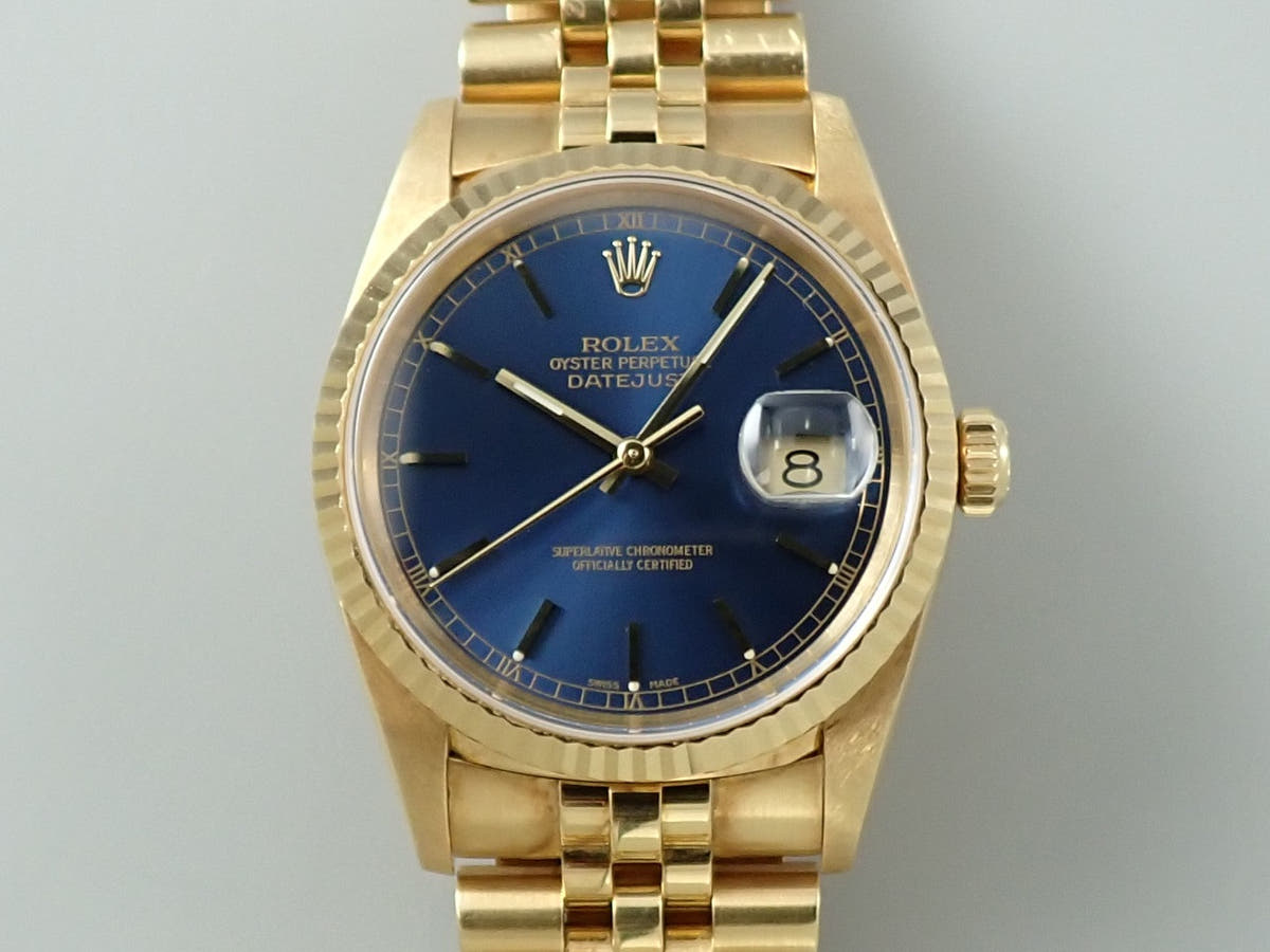 ロレックス デイトジャスト36 Ref.16238 ブルー文字盤 中古 05A1F073