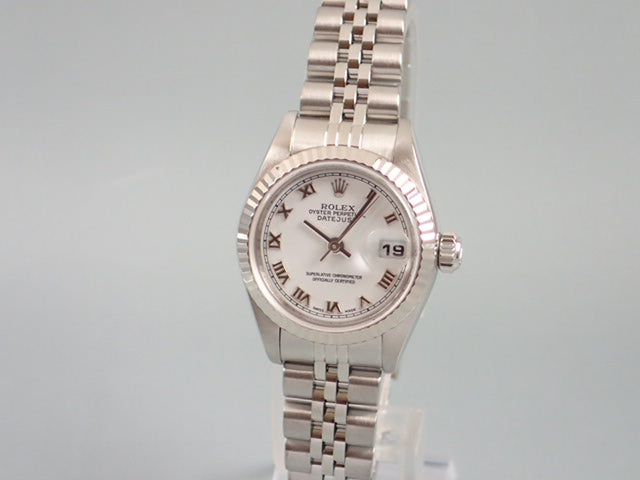 Rolex Datejust White Roman Ladies Ref.79174