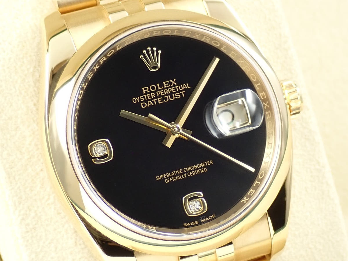 ロレックス デイトジャスト Ref.116208 オニキス文字盤 美品 TMH28252