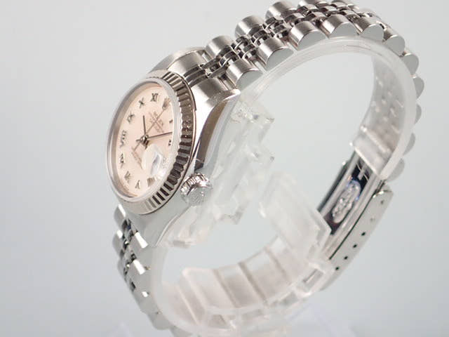 ロレックス デイトジャスト Ref.79174NRD デコレーションピンクシェル文字盤 中古 datejust-38 ジュビリーブレスレット