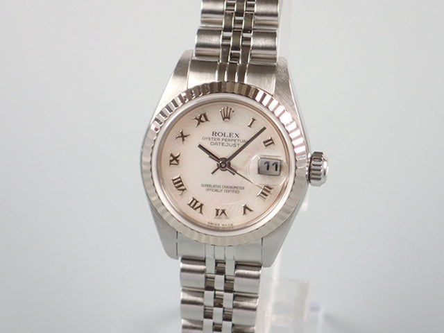 Rolex Datejust Decorated Pink Shell Dial Ladies Ref.79174NRD