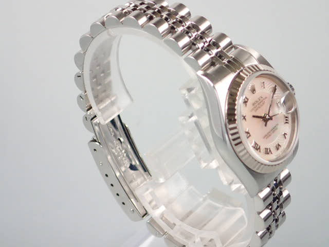 ロレックス デイトジャスト Ref.79174NRD デコレーションピンクシェル文字盤 中古 datejust-38 ジュビリーブレスレット